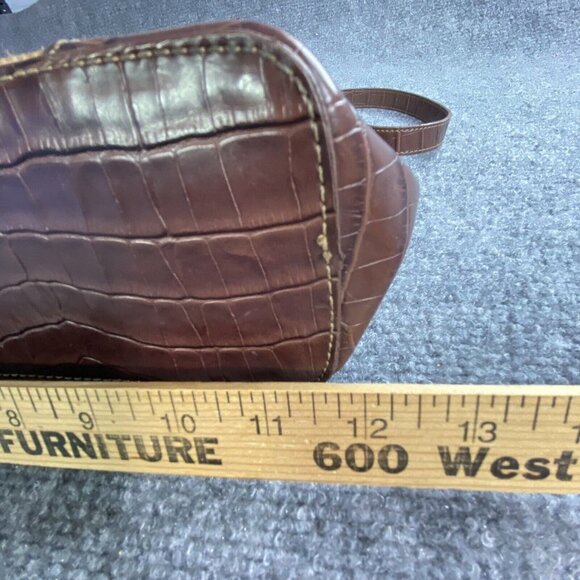 VTG Etienne Aigner Shoulder Bag Purse Handbag Satchel 12 X 10‎ Tan Faux Leather - Picture 12 of 16